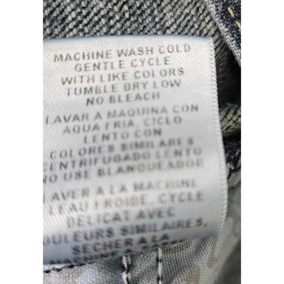 Bebe Women's Dark Wash Bootcut Low Rise Rhinestone Jeans - Size 28 - Picture 6 of 9